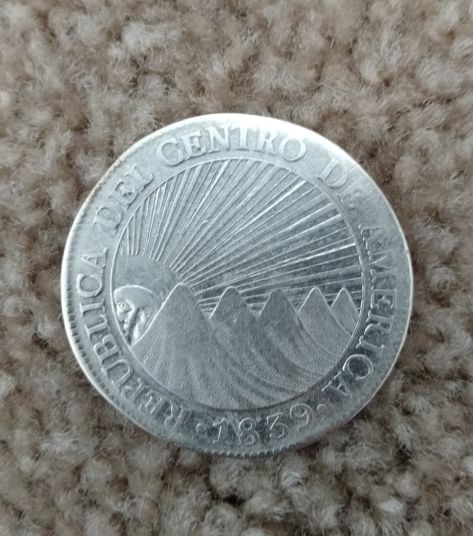 1839/7-Central-American-Republic-Aka-Guatemala-8-Reales-Question